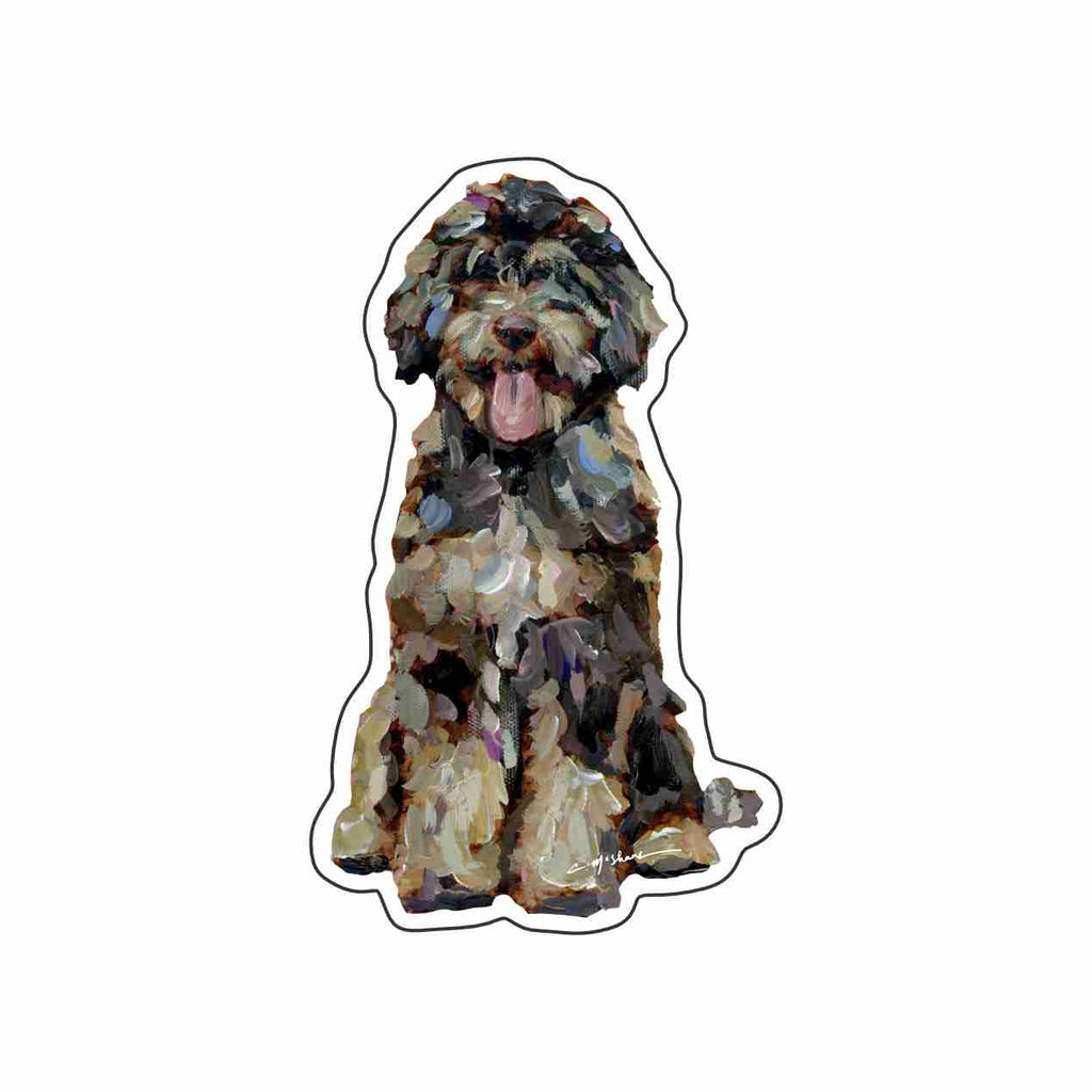CMS-1634-C10 Bernedoodle Chocolate Magnet | 0.125Acrylic Magnet | Set of 10