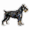 CMS-1638-C10 Schnauzer Abstract Magnet | 0.125Acrylic Magnet | Set of 10