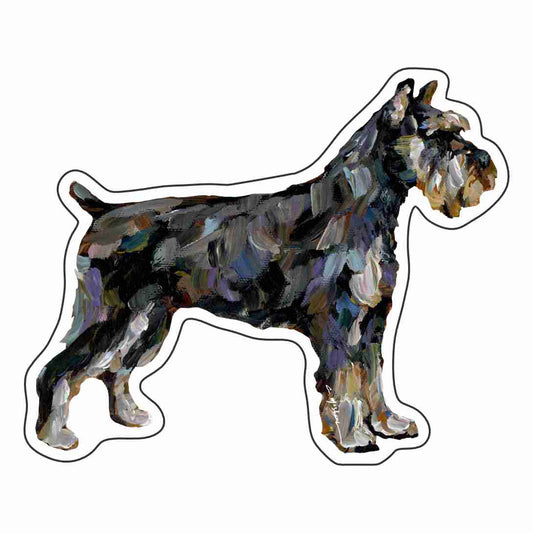 CMS-1638-C10 Schnauzer Abstract Magnet | 0.125Acrylic Magnet | Set of 10