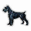 CMS-1639-C10 Schnauzer Black Magnet | 0.125Acrylic Magnet | Set of 10