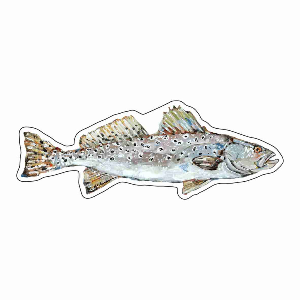 CMS-1642-C10 Speckled Sea Trout Magnet | 0.125Acrylic Magnet | Set of 10