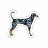 CMS-1648-C10 Bluetick Coonhound Sticker | Removable Sticker | Set of 10