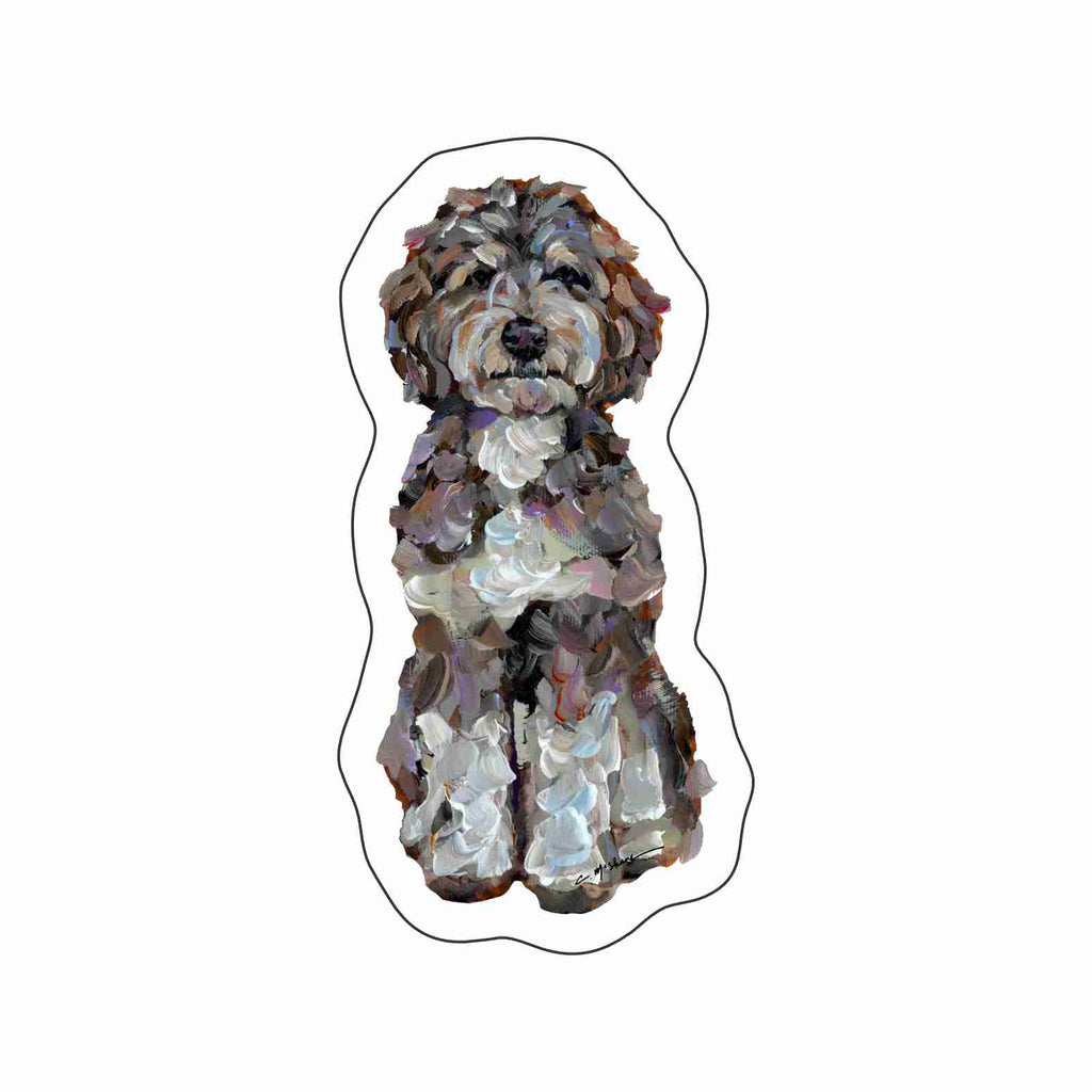 CMS-1650-C10 Bernedoodle Love Sticker | Removable Sticker | Set of 10