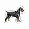 CMS-1655-C10 Schnauzer Abstract Sticker | Removable Sticker | Set of 10