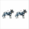 CMS-1663-C10 Blue Heeler Earring Pair | 0.125Acrylic Earrings | Set of 10