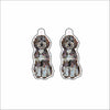 CMS-1667-C10 Bernedoodle Love Earring Pair | 0.125Acrylic Earrings | Set of 10