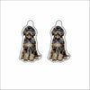 CMS-1668-C10 Bernedoodle Chocolate Earring Pair | 0.125Acrylic Earrings | Set of 10