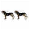 CMS-1674-C10 Bloodhound Earring Pair | 0.125Acrylic Earrings | Set of 10
