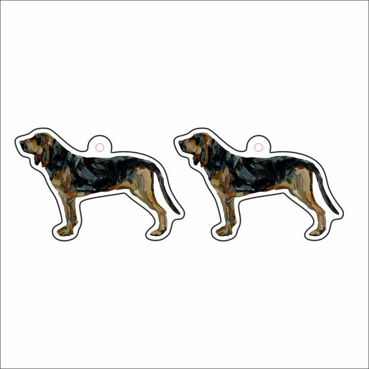 CMS-1674-C10 Bloodhound Earring Pair | 0.125Acrylic Earrings | Set of 10