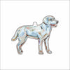 CMS-1678-C10 White Lab Bag Charm | 0.125Acrylic Bag Charm | Set of 10