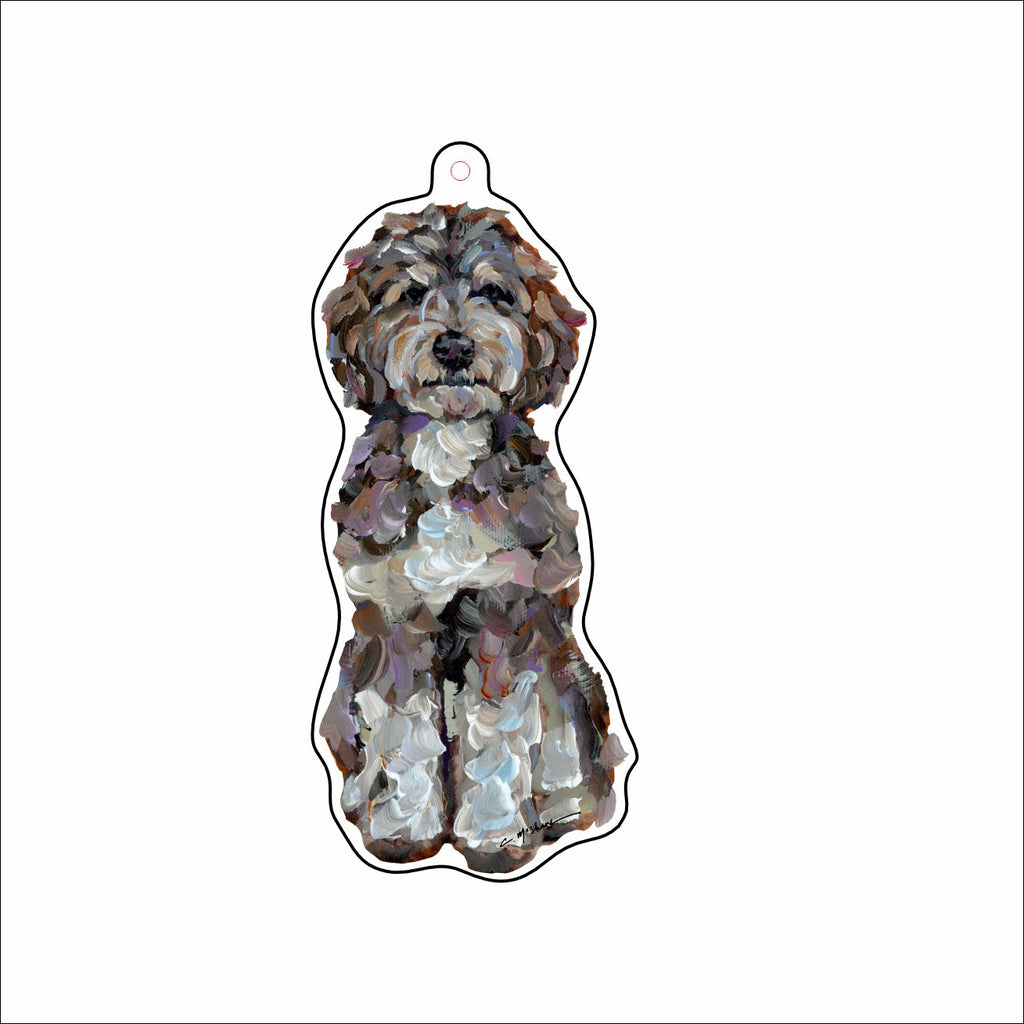 CMS-1679-C10 Bernedoodle Love Bag Charm | 0.125Acrylic Bag Charm | Set of 10