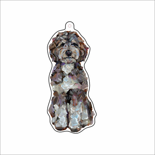 CMS-1679-C10 Bernedoodle Love Bag Charm | 0.125Acrylic Bag Charm | Set of 10