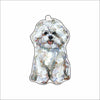 CMS-1682-C10 Bichon Frise Bag Charm | 0.125Acrylic Bag Charm | Set of 10