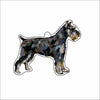 CMS-1684-C10 Schnauzer Abstract Bag Charm | 0.125Acrylic Bag Charm | Set of 10
