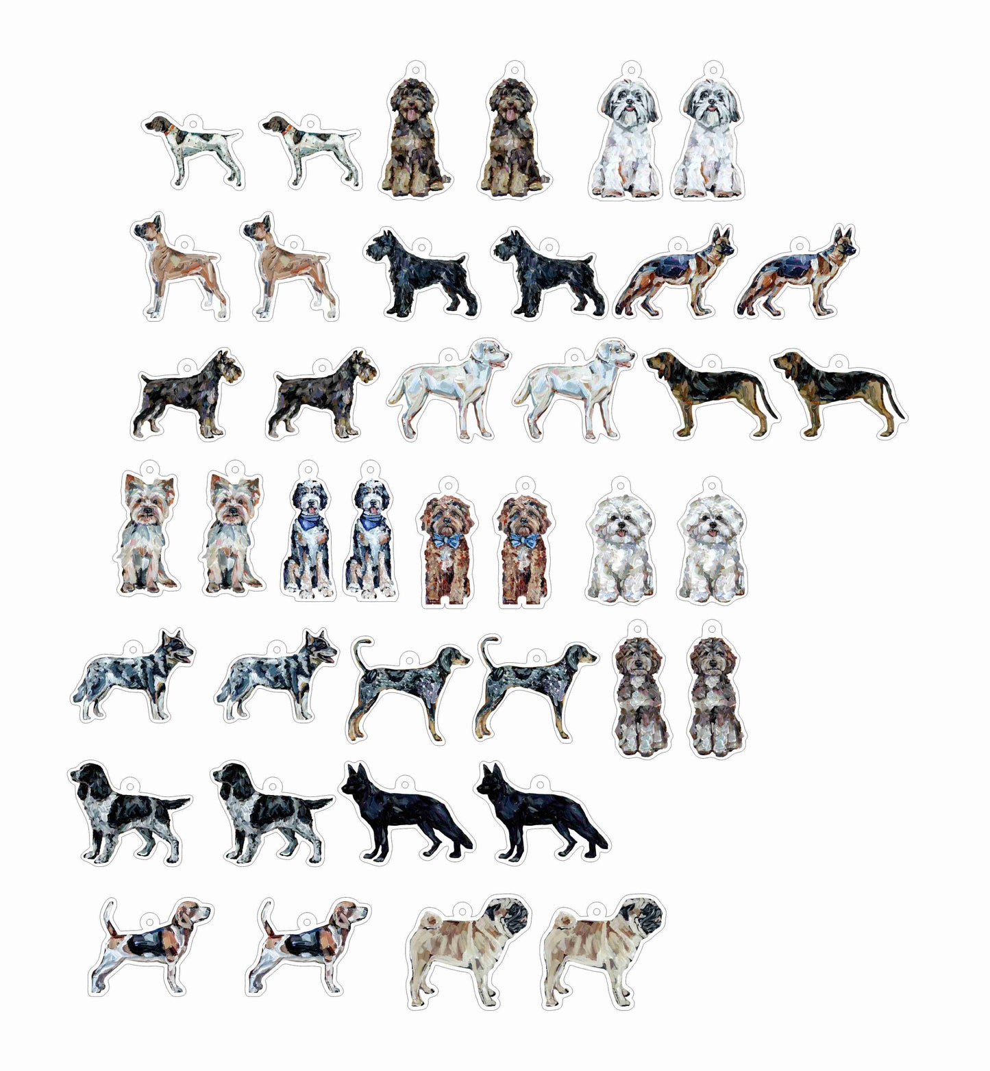 CMS-1716 Earring Variety Pack 7 | 0.125Acrylic Earrings