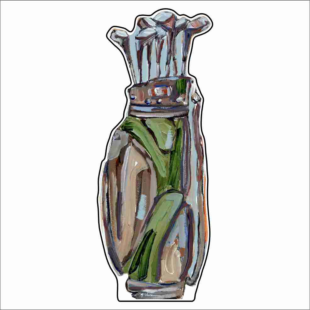 CMS-1717 Golf Club Magnet | 0.125Acrylic Magnet | Set of 10