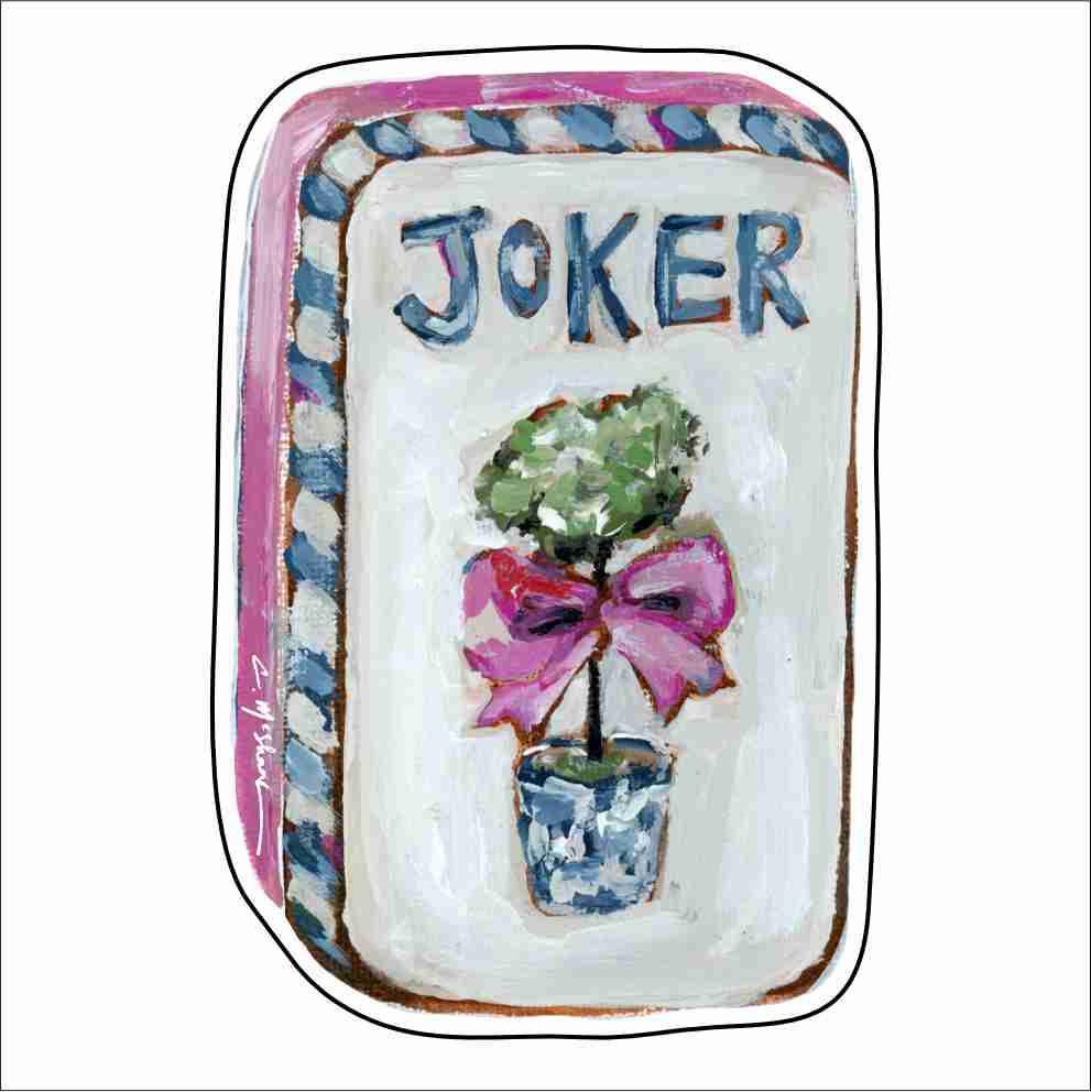 CMS-1718 Mahjong Joker Magnet | 0.125Acrylic Magnet | Set of 10