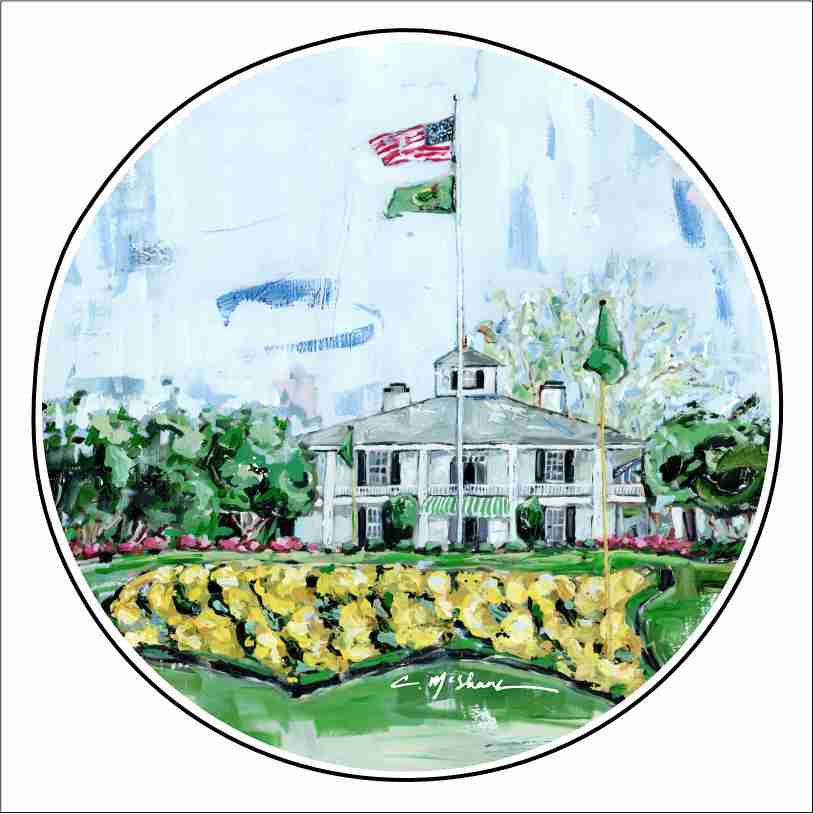 CMS-1719 Masters Clubhouse Magnet | 0.125Acrylic Magnet | Set of 10