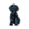 CMS-1721 Maltipoo Black Bag Charm | 0.125Acrylic Bag Charm | Set of 10