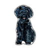 CMS-1724 Maltipoo Black Button | 0.125Acrylic Button | Set of 10