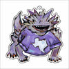 CMS-1726 Horned Frog Bag Charm | 0.125Acrylic Bag Charm | Set of 10