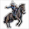 CMS-1733 Rodeo Cowboy Bag Charm | 0.125Acrylic Bag Charm | Set of 10
