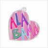 CMS-1740 Alabama Love Ornament | 0.25Acrylic Ornament & Ribbon