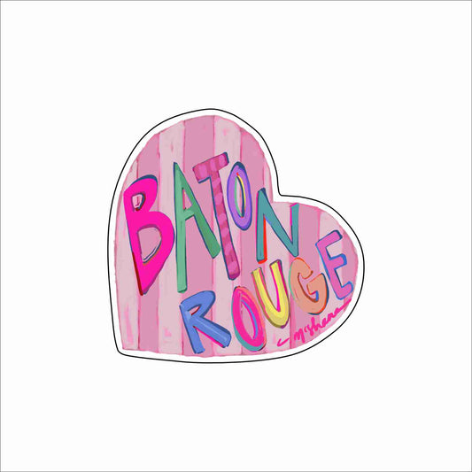 CMS-1752 Baton Rouge Love Magnet | 0.125Acrylic Magnet | Set of 10