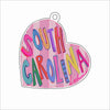 CMS-1765 South Carolina Love Ornament | 0.25Acrylic Ornament & Ribbon