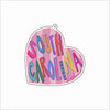 CMS-1766 South Carolina Love Bag Charm | 0.125Acrylic Bag Charm | Set of 10