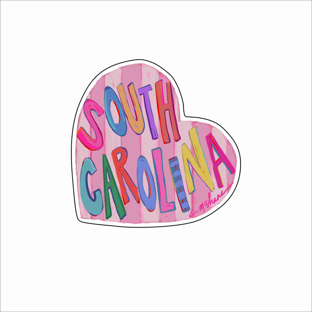 CMS-1767 South Carolina Love Magnet | 0.125Acrylic Magnet | Set of 10