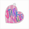 CMS-1770 Starkville Love Ornament | 0.25Acrylic Ornament & Ribbon
