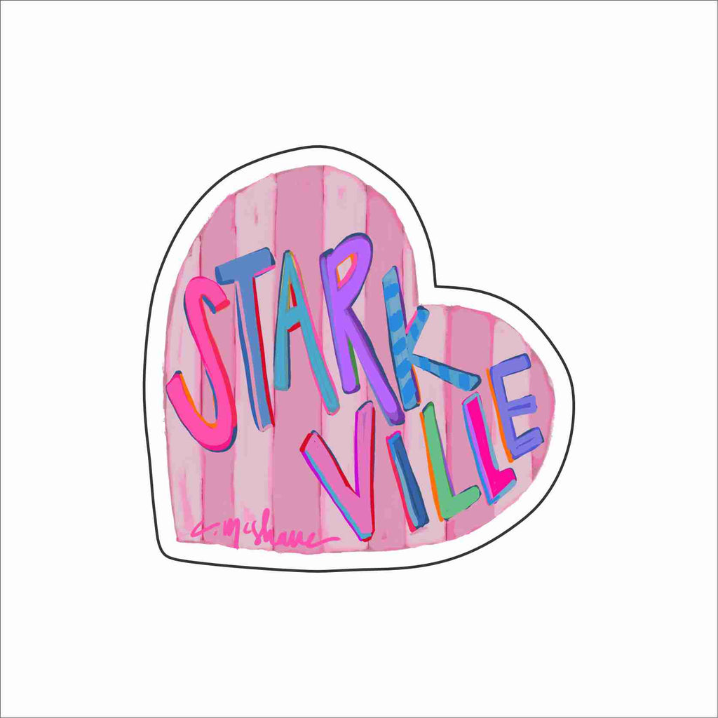 CMS-1773 Starkville Love Sticker | Removable Sticker | Set of 10