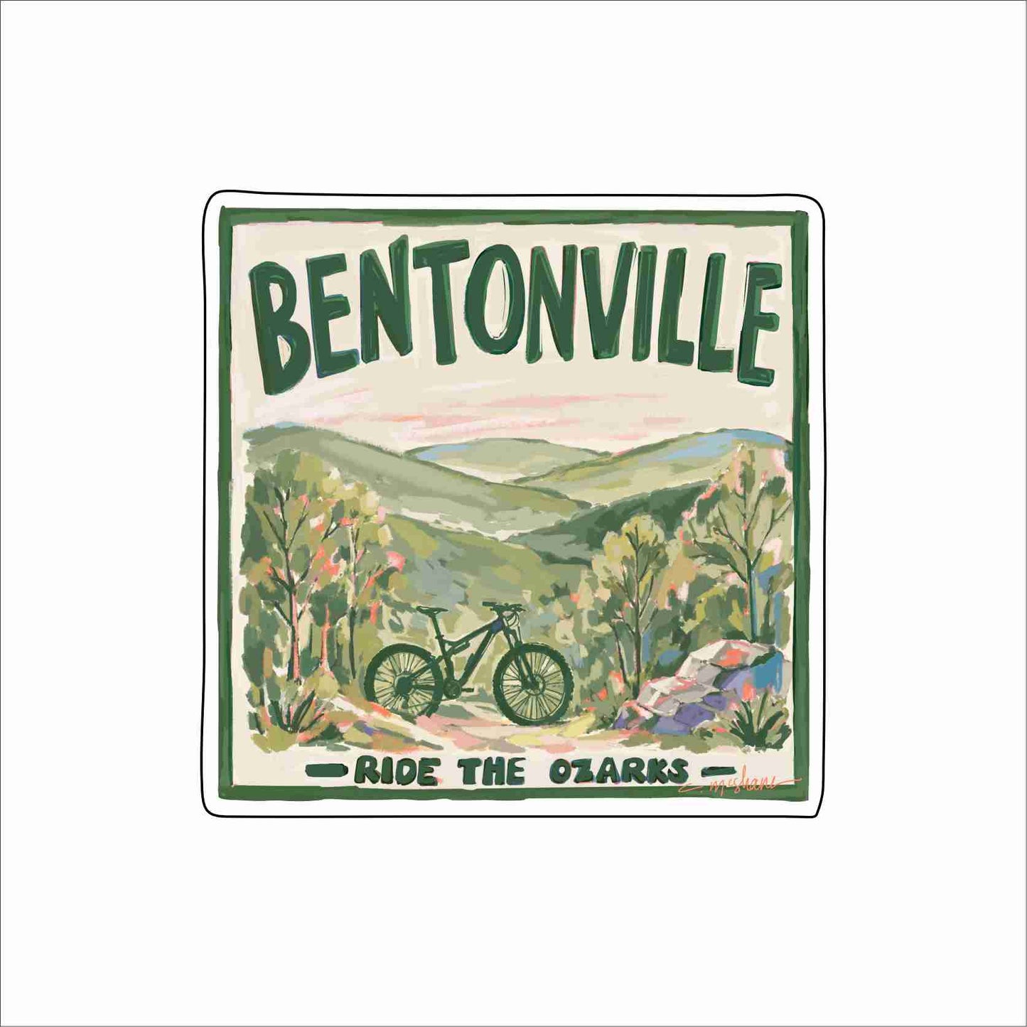 CMS-1779 Bentonville RTO Mini Block | 0.50Acrylic Mini Contour