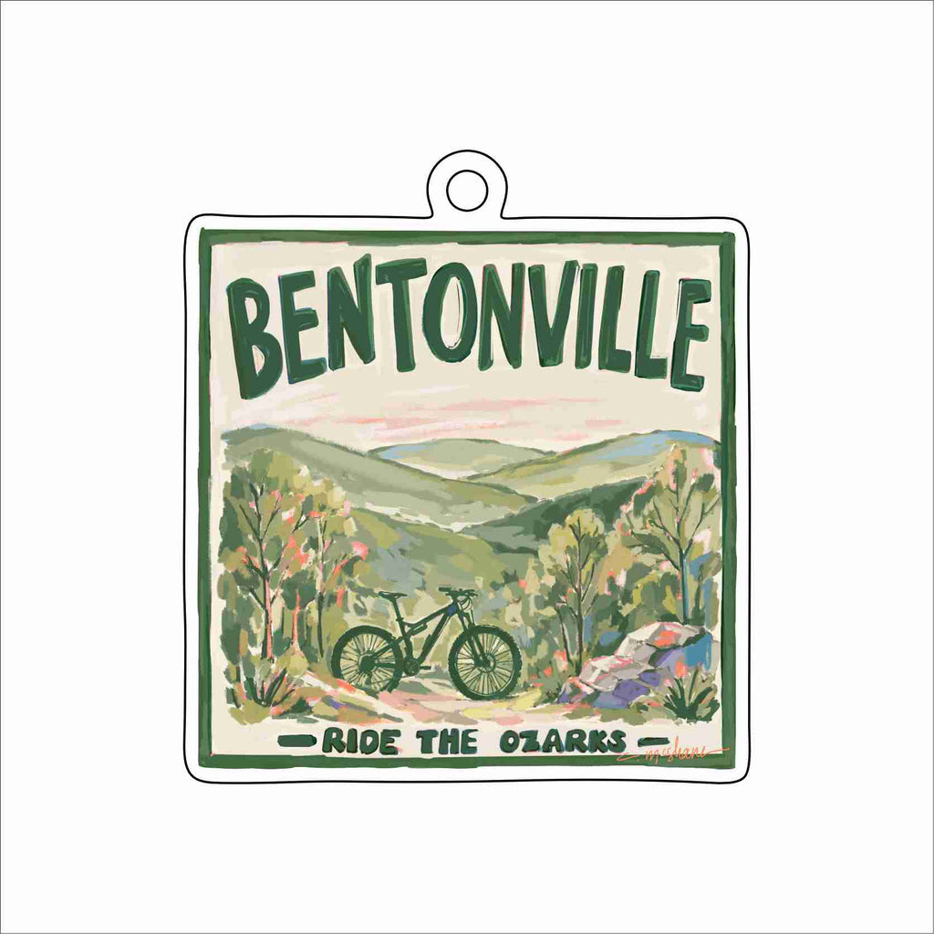 CMS-1780 Bentonville RTO Ornament | 0.25Acrylic Ornament & Ribbon