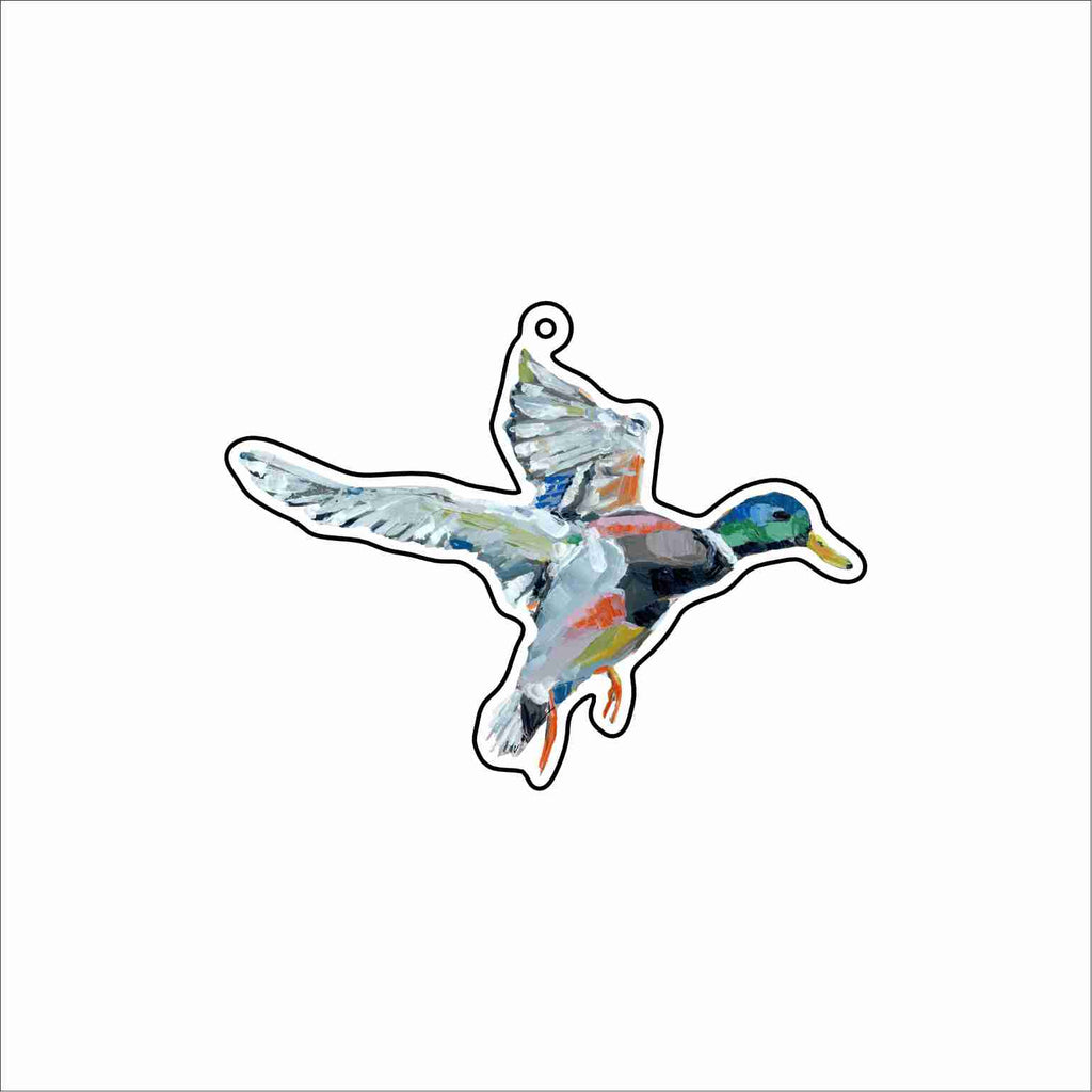 CMS-1867 Take Flight Mallard Bag Charm | 0.125Acrylic Bag Charm | Set of 10