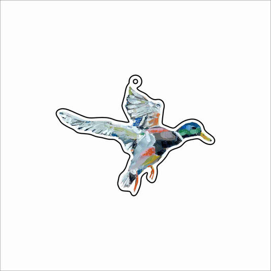 CMS-1867 Take Flight Mallard Bag Charm | 0.125Acrylic Bag Charm | Set of 10