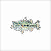 CMS-1784 Gone Fishing Bass Bag Charm | 0.125Acrylic Bag Charm | Set of 10