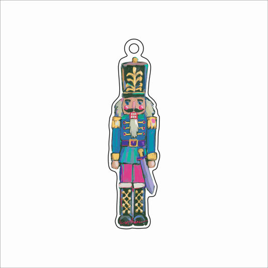 CMS-1857 Nutcracker Blues Ornament | 0.25Acrylic Ornament & Ribbon | Case of 25