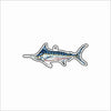 CMS-1788 Blue Marlin Bag Charm | 0.125Acrylic Bag Charm | Set of 10