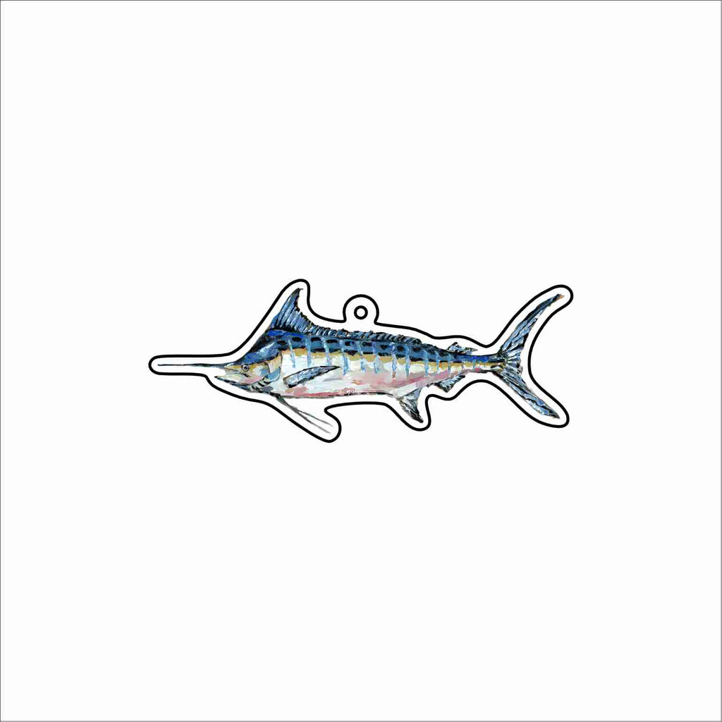 CMS-1788 Blue Marlin Bag Charm | 0.125Acrylic Bag Charm | Set of 10