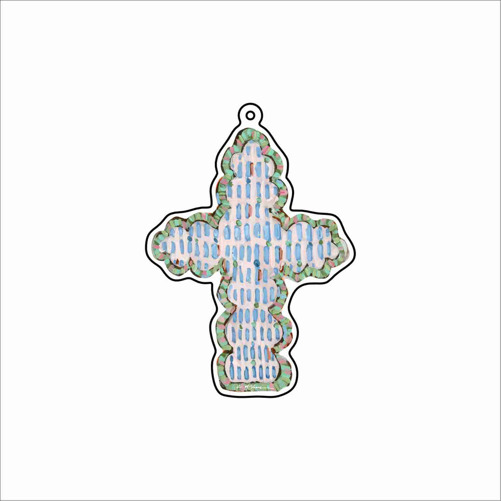 CMS-1789 Cross I Bag Charm | 0.125Acrylic Bag Charm | Set of 10