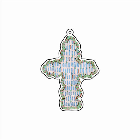 CMS-1789 Cross I Bag Charm | 0.125Acrylic Bag Charm | Set of 10