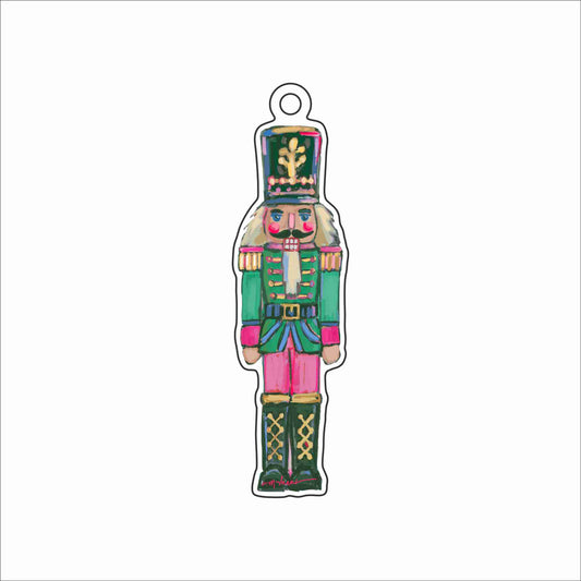 CMS-1861 Nutcracker Green Ornament | 0.25Acrylic Ornament & Ribbon | Case of 25