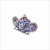 CMS-1792 Butterfly Purple Bag Charm | 0.125Acrylic Bag Charm | Set of 10