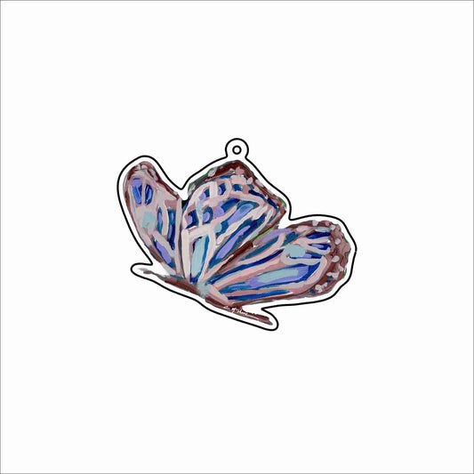 CMS-1792 Butterfly Purple Bag Charm | 0.125Acrylic Bag Charm | Set of 10