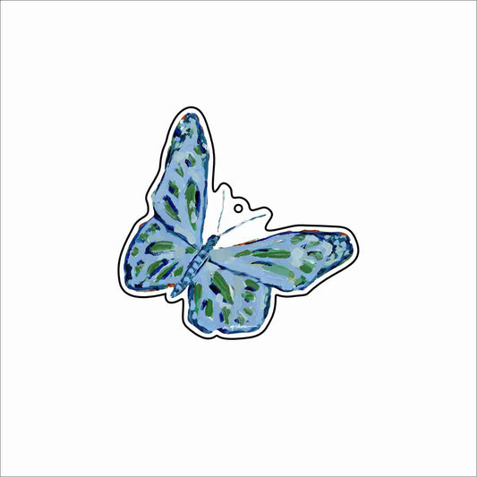 CMS-1793 Butterfly Dark Blue Bag Charm | 0.125Acrylic Bag Charm | Set of 10
