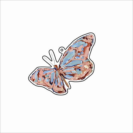 CMS-1794 Butterfly Light Pink Bag Charm | 0.125Acrylic Bag Charm | Set of 10