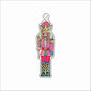 CMS-1865 Nutcracker Pink Ornament | 0.25Acrylic Ornament & Ribbon