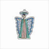 CMS-1795 Angel I Brunette Bag Charm | 0.125Acrylic Bag Charm | Set of 10